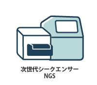 次世代シークエンサーNGSのイラスト